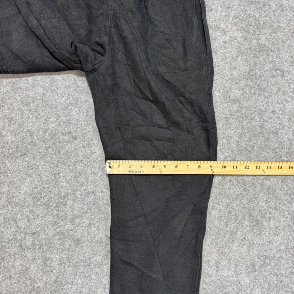 Russell Athletic Black Fleece Sweatpants Straight Leg Joggers Mens Medium